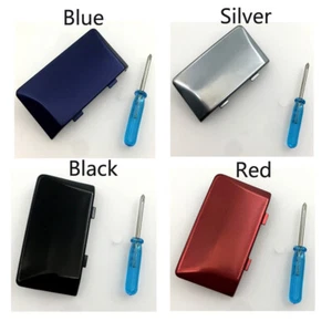 Multicolored Aluminum Metal Battery Back Cover For Nintendo Game Boy Micro GBM - Picture 1 of 9