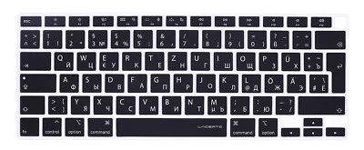 Russisch-Deutsche Silikon Abdeckung kompatibel mit MacBook Air 13", A2179 /A2338 - Bild 1 von 4