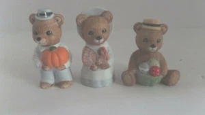 Homoco Bears lot of 3 pumkin fall halloween (B-11) - Picture 1 of 2