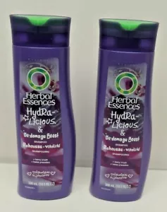 Lot of 2 Clairol Herbal Essences Hydra-Licious & De-damage Boost Shampoo 10.1 oz - Picture 1 of 4