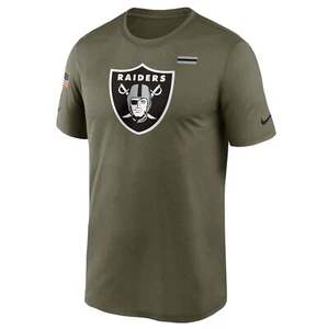LAS VEGAS RAIDERS NIKE 2021 Salute to Service Olive Legend T-Shirt Men's XL - Picture 1 of 5