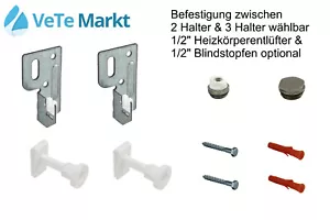 Fijación HK radiador compacto con pestañas soporte de pared consolas - Imagen 1 de 5