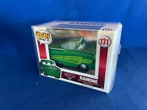 FUNKO POP #131 RAMONE GREEN CARS ANIMATED MOVIE NEW INBOX INC PROTECTOR - Picture 1 of 2