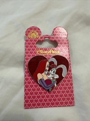Disney Pin Jessica And Roger Rabbit Red Heart New - Image 1 of 3