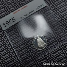 1965 Canada Silver 10 Cents - UNCIRCULATED Coin Ultra Heavy Cameo #coinsofcanada