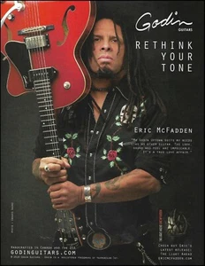 Eric McFadden Godin Uptown 5th Avenue Series guitar advertisement 8 x 11 ad - Picture 1 of 3