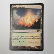 1x Sunpetal Grove, English MTG Magic 2012 (M12) Magic the Gathering *played*