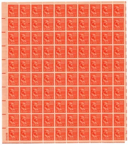 Scott #803 Benjamin Franklin Sheet of 100 Stamps - MNH P#23408 - Picture 1 of 2