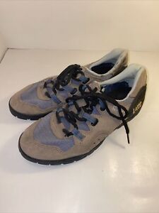 Lake Mountain Bike Shoes MX100 Mens Size US 8 EUR 40 Gray/Blue w/cleats SPD