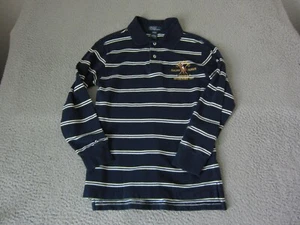 Ralph Lauren Polo Shirt Boys Youth Small 8-10 Blue Big Pony Rugby - Picture 1 of 10