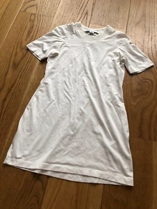 ADIDAS Y-3 YOHJI YAMAMOTO WOMEN'S WHITE SHORT SLEEVED T-SHIRT LONG VEST TOP XS - Picture 1 of 18
