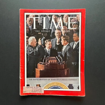 1961 John F Kennedy Inauguration Time Magazine Issue • JFK • LBJ - Image 1 of 4