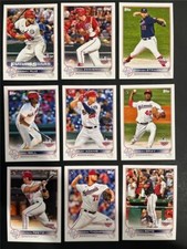 2022 Topps Opening Day Washington Nationals Team Set 9 Cards