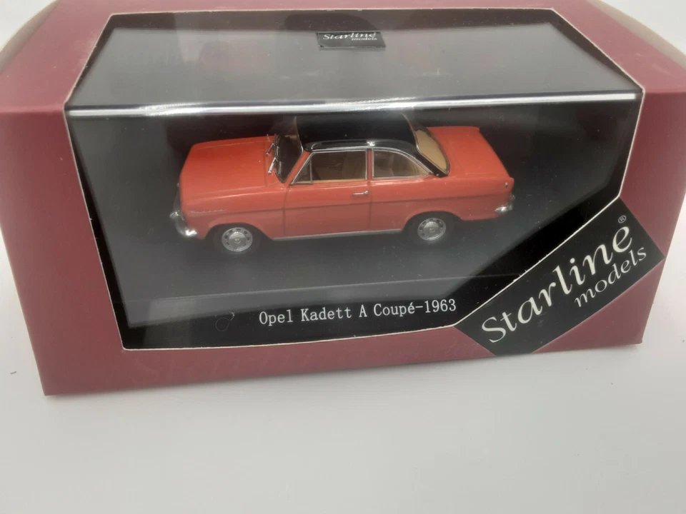 opel kadett A coupé  1963 rouge et noir 1/43 starline .... - Photo 1/1