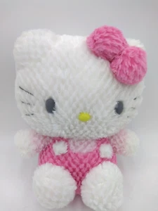 Sanrio Hello Kitty 2007 Pink 10” Plush Toy Stuffed White Pink Bow - Picture 1 of 7