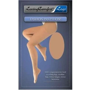 Loving Comfort Fashion Pantyhose 15-20mmHg (Beige) Petite - Picture 1 of 2