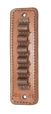 WESTERN IMAGES LEATHERWORKS, INC. Sportsman's Chest Holster Add-on Cartridge Strip Brown or Black Leather
