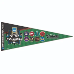 2025 College World Series 8 Team Pennant Oregon St Arizona Louisville UCLA LSU - Picture 1 of 1