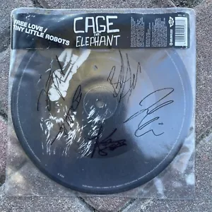 Cage The Elephant - Free Love 7” Picture Disc Vinyl Signed Autographed - Picture 1 of 12