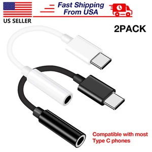 USB-C to 3.5mm Aux Jack Adapter Headphone Cable For iPhone15 16 Pro Max Plus Pro - Photo 1 sur 22