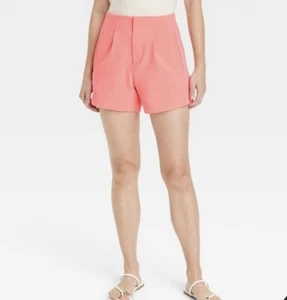 A New Day Damen hoch geschnittene maßgeschneiderte Shorts neonrot Größe 12 - Bild 1 von 6