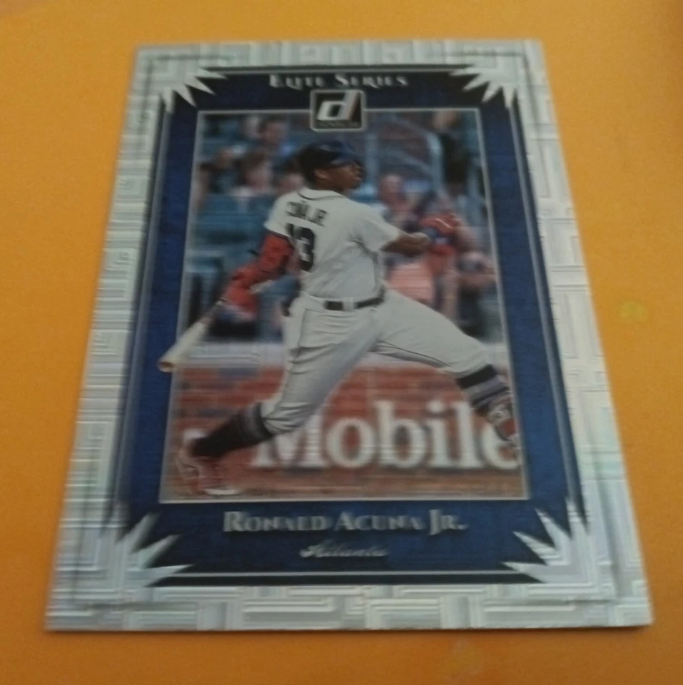 2019 Panini Donruss Elite Series Vector Ronald Acuna Jr #ES1 Atlanta Braves MINT - Image 1 of 1