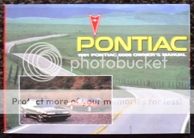 PONTIAC 6000 EUA Manual do Proprietário de Carro 1991 #10167538 A - Imagem 1 de 3