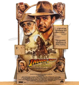 1989 Indiana Jones and the Last Crusade Promo Counter Display Standee Foil (1A) - Bild 1 von 5