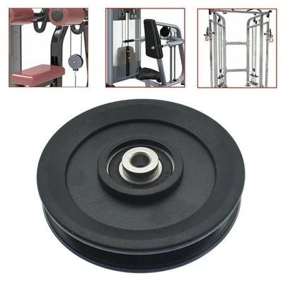 Rueda de polea de cable de nailon universal para gimnasio 4,5 pulgadas/115 mm rotación 360 grados...  Foto 1 de 4