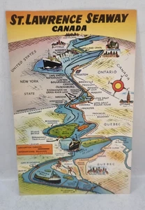 1960's Vintage Postcard ST. LAWRENCE SEAWAY Canada - Bild 1 von 2