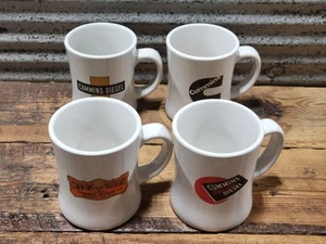 Lot Of 4 Cummins Diesel Engines Logo Heavy Coffee Mugs Mug Columbus Indiana - Picture 1 of 8