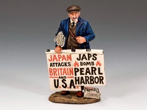 King And Country FOB087 News Paper Seller - Picture 1 of 13