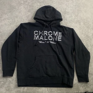 Post Malone x Harley Davidson Hoodie Mens Large H-D “Chrome Malone” Sweatshirt - Picture 1 of 8