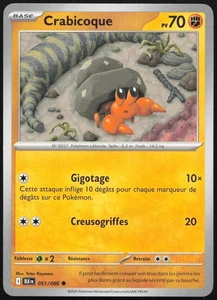 Carte Pokémon Crabicoque  051/086    Foudre Noire Français - Picture 1 of 2