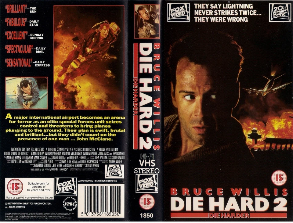 Die Hard 2 Die Harder [VHS] - Image 1 of 1