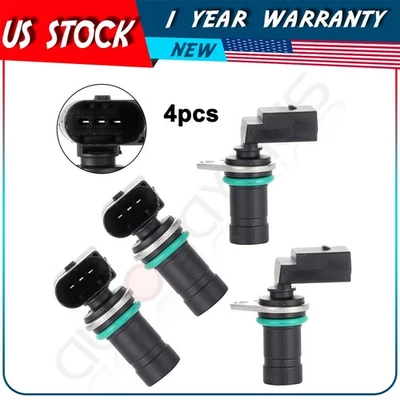 4x Sensor de posición del cigüeñal del motor para BMW 530i base sedán 4 puertas Foto 1 de 4