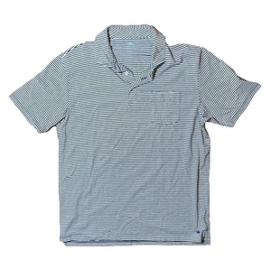 Peter Millar Polo Seaside Wash Herren Gr. Medium gestreift Kurzarm blau weiß - Bild 1 von 8