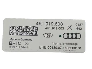 4K1919603 2122555 Pantalla AUDI A6 BERLINA 4A2 04.2018- 2018 - Imagen 1 de 11