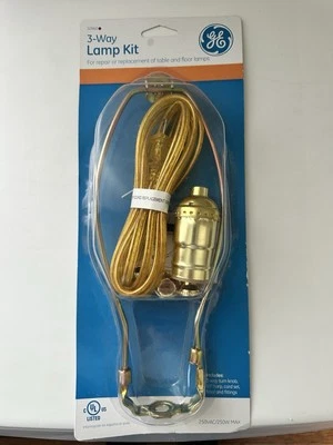 Kit de lámpara de 3 vías GE cable de 8 pies 50960 para lámparas de mesa y pie Foto 1 de 4