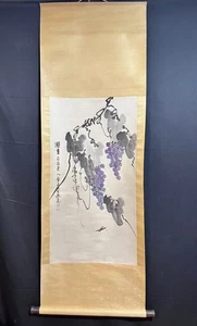 Antigua pintura china antigua a mano rollo mantis y uva por Qi Baishi齐白石 葡萄 - Imagen 1 de 12