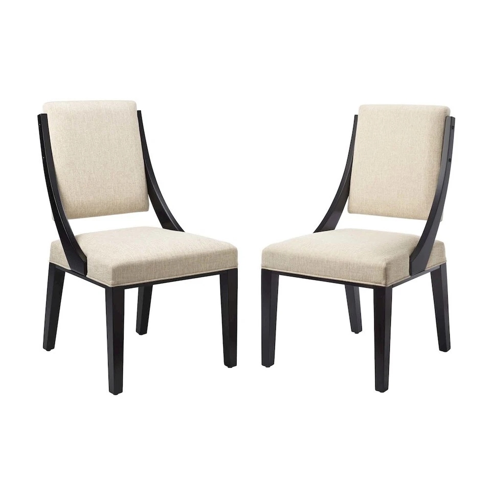 Modway Cambridge Fabric Set of 2 Dining Chairs With Beige Finish EEI-4553-BEI
