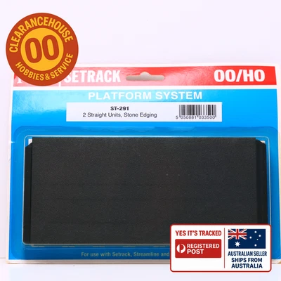 Peco PLATFORM SYSTEM 2 STRAIGHT UNITS, STONE EDGING ST-291 - Image 1 of 4