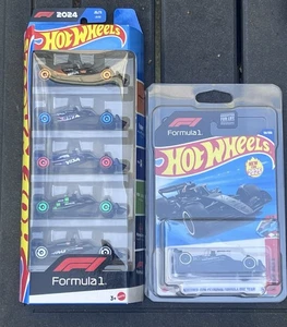 BOTH 2025 Hot Wheels Formula 1 F1 5 Pack & Mercedes-AMG Petronas w/Protector - Picture 1 of 1