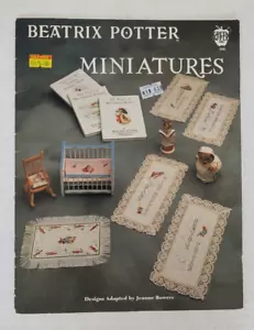 Beatrix Potter Miniatures Cross Stitch Pattern Book Vintage 1991 - Picture 1 of 4