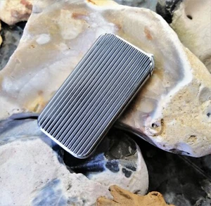 Feuerzeug Gas Metall Feuerzeuge Lighter neue Metall Design Serie in Silber - Bild 1 von 6