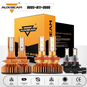 For Lexus RX330 2004-2006 AUXBEAM LED Headlight Hi/Lo Fog Light Bulbs Combo Kits - Picture 1 of 12
