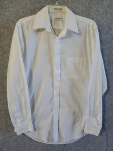 Pierre Cardin Shirt Men's Sz 15.5 34/35 White L Sleeve Cotton Blend Button #498 - Picture 1 of 9
