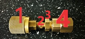 Forklift TO CALOR CONNECTORS 3 PIECES - Picture 1 of 2
