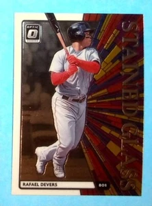 2020 Panini Donruss Optic Stained Glass Holo Prizm #SG-7 Rafael Devers - Picture 1 of 2