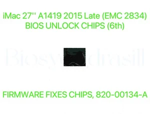 Apple iMac 27'' A1419 2015 Późny EMC 2834, BEZ HASŁA EFI BIOS CHIP 820-00134-A - Zdjęcie 1 z 1
